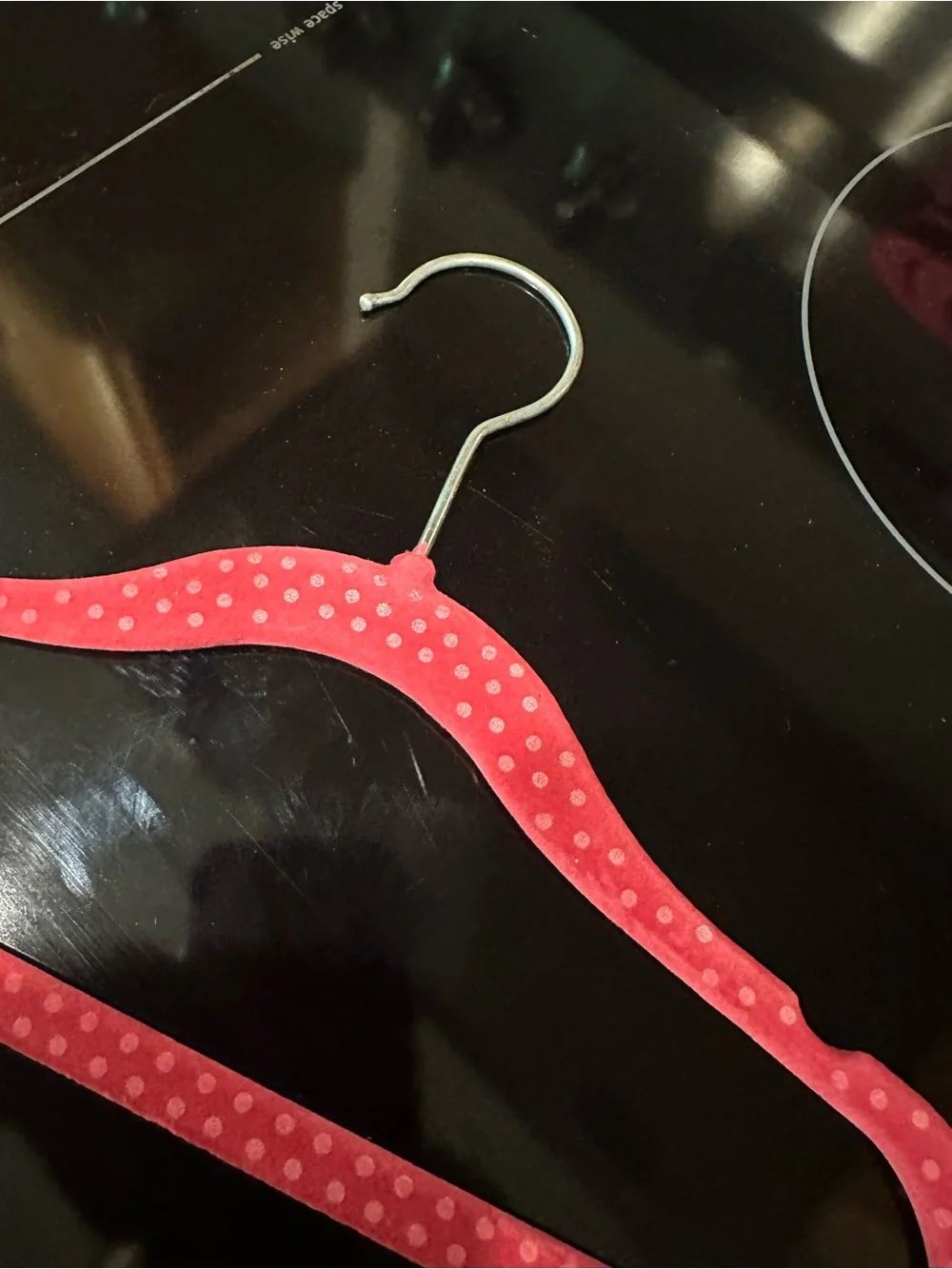 Kids Velvet Hangers in Pink Polka Dot - Pack of 10